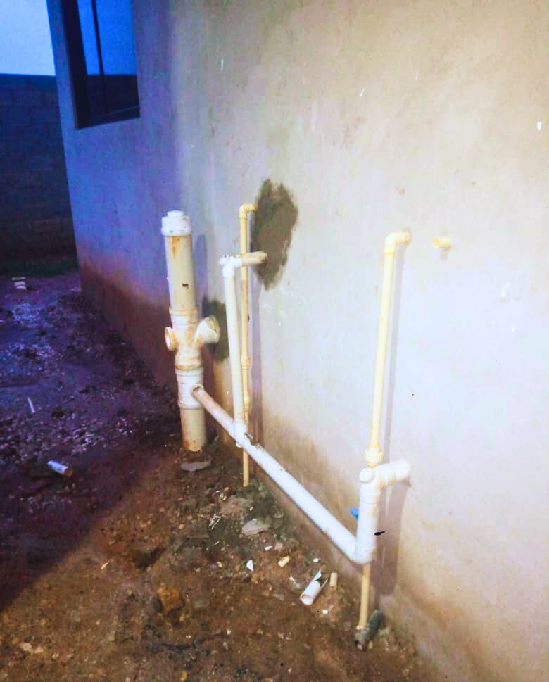 Commercial plumbing project